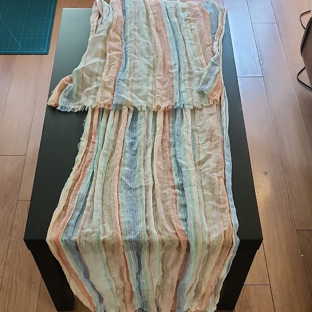 Striped Pastel Scarf
